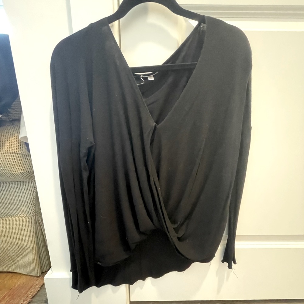 Silence + Noise, black long sleeve top